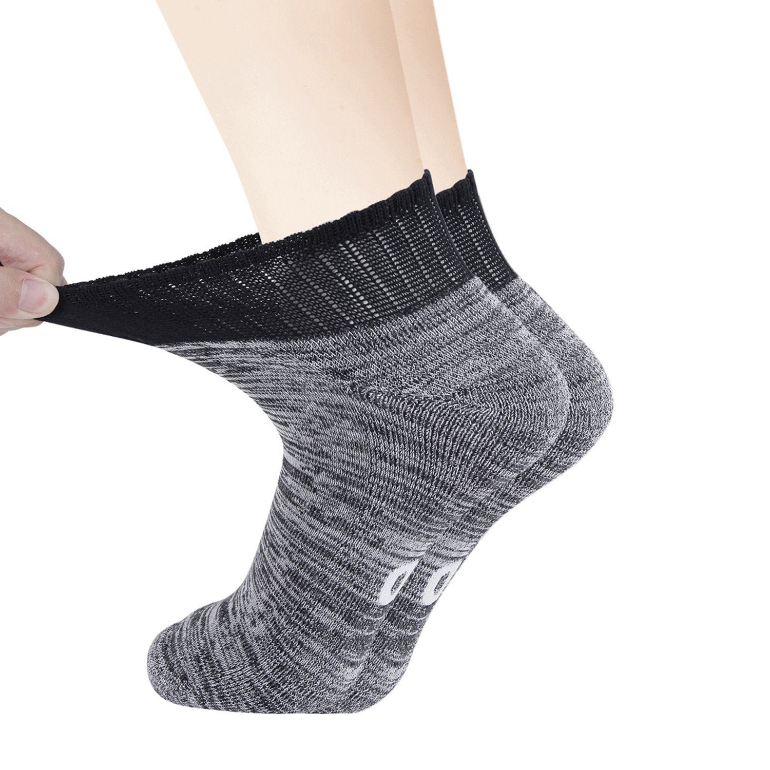 Non-Binding Bamboo Ankle Seamless Socks Cushioned Sole (2 Pairs)
