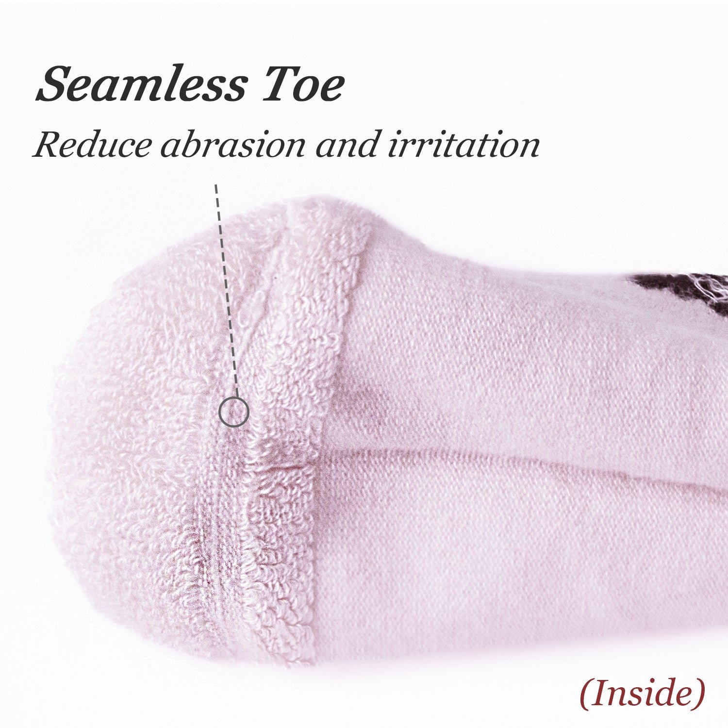 Non-Binding Bamboo Ankle Seamless Socks Cushioned Sole (2 Pairs) - Image 11