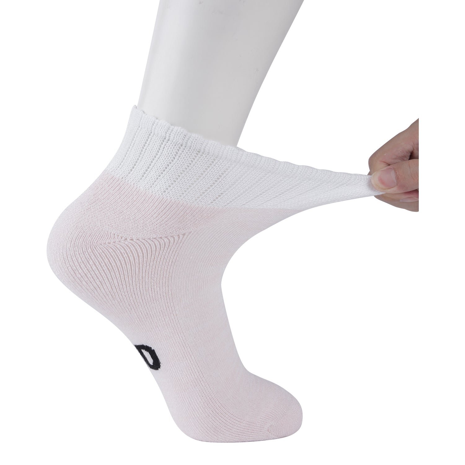 Non-Binding Bamboo Ankle Seamless Socks Cushioned Sole (2 Pairs) - Image 8