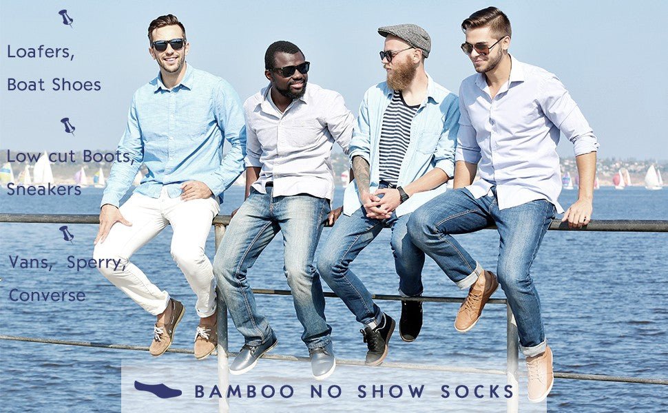 Wicking No Show Bamboo Socks Non Slip - Image 13