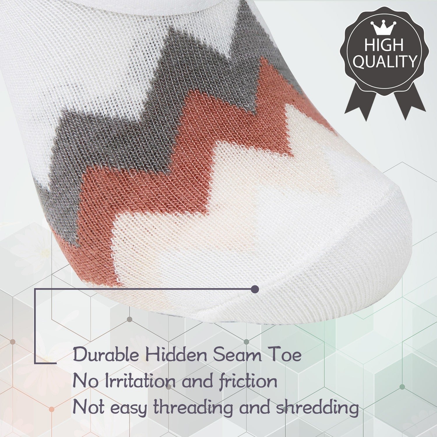 Bamboo Anti-Odor No Show Liner Invisible Socks - Image 5