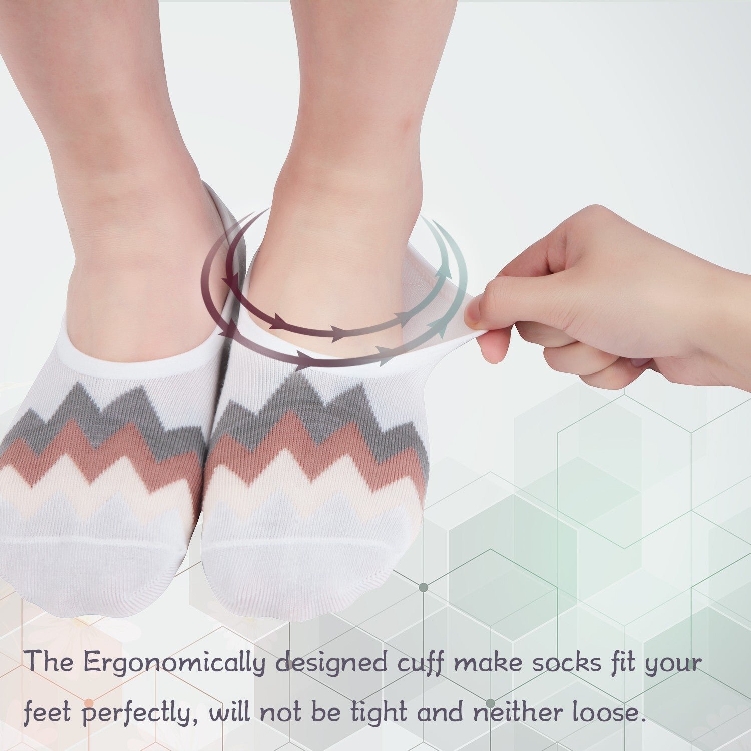 Bamboo Anti-Odor No Show Liner Invisible Socks - Image 4