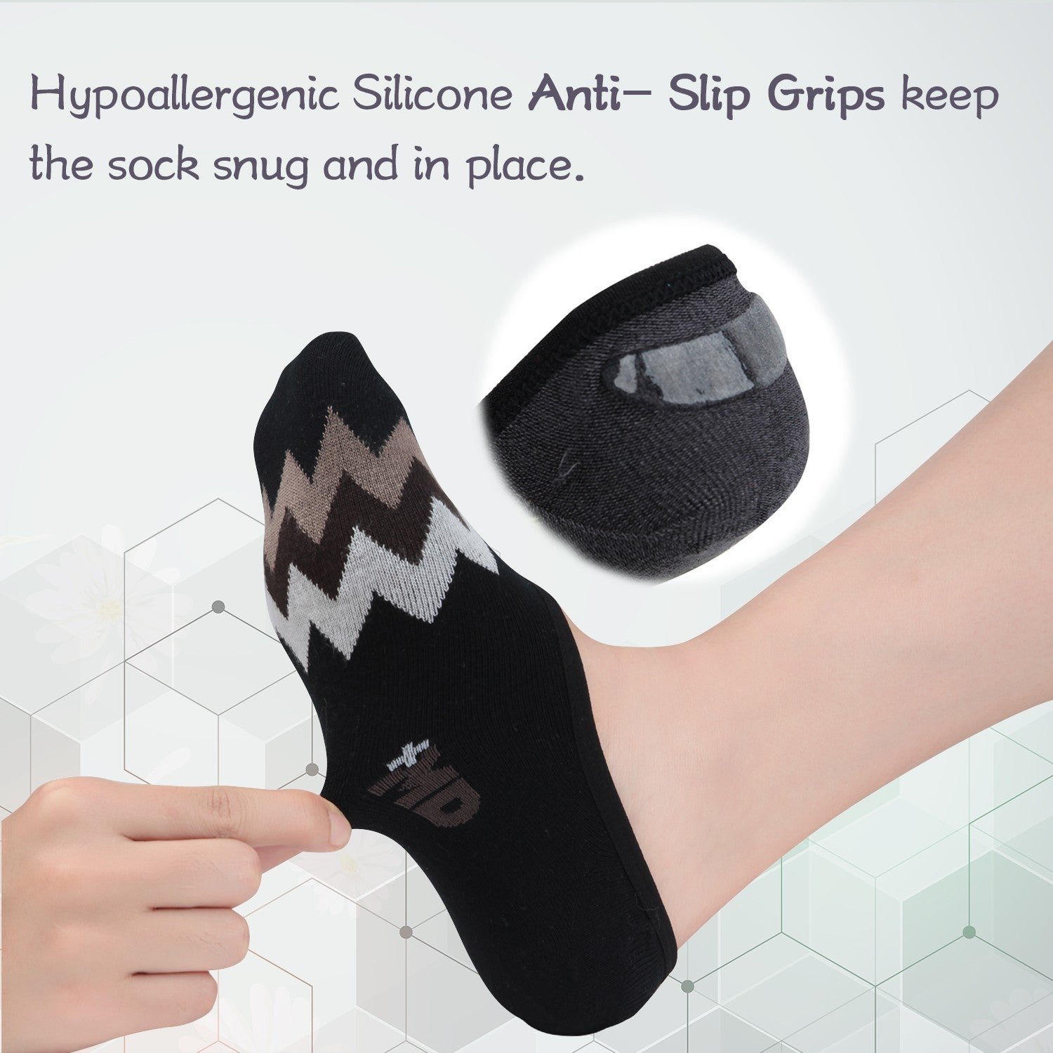 Bamboo Anti-Odor No Show Liner Invisible Socks - Image 10