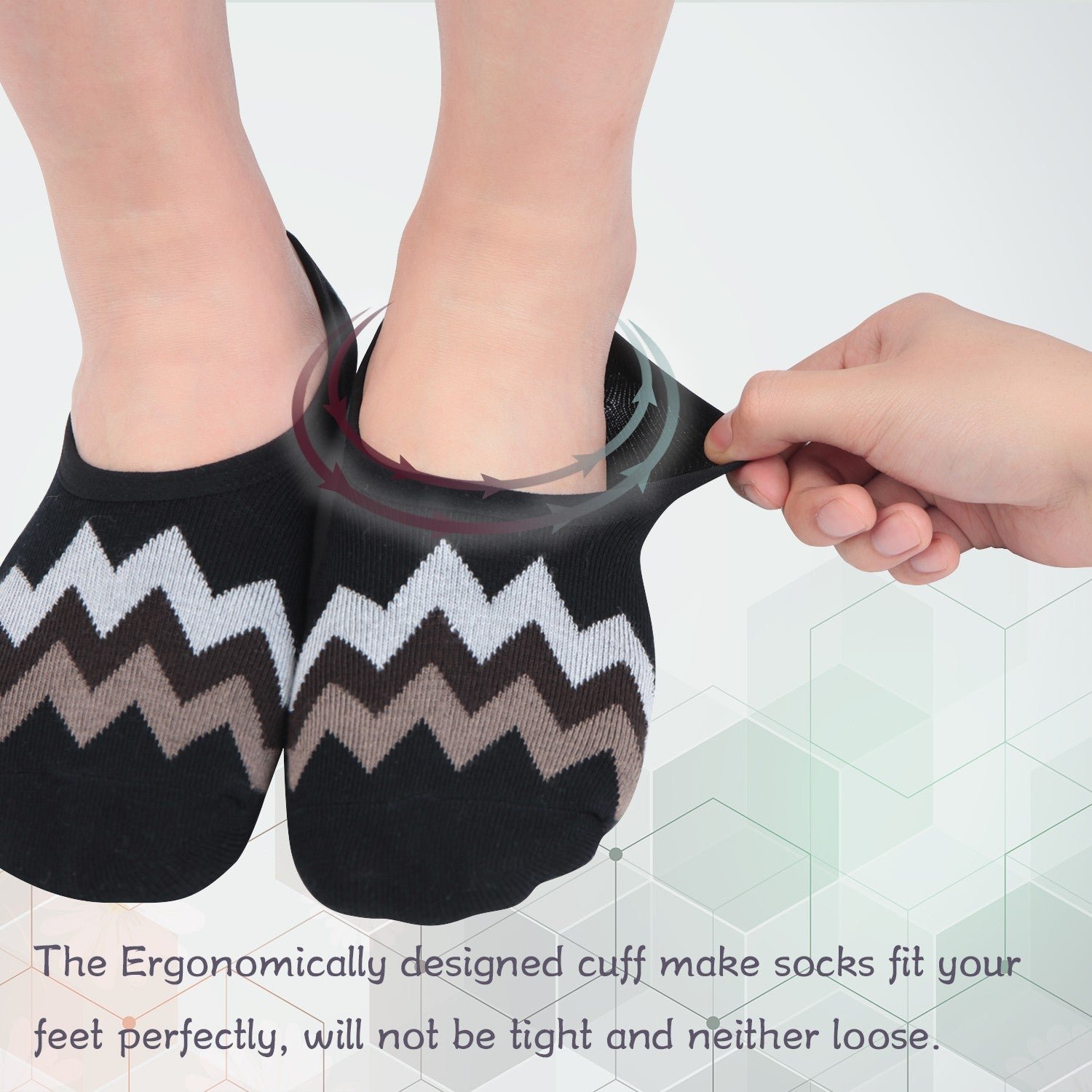 Bamboo Anti-Odor No Show Liner Invisible Socks - Image 11