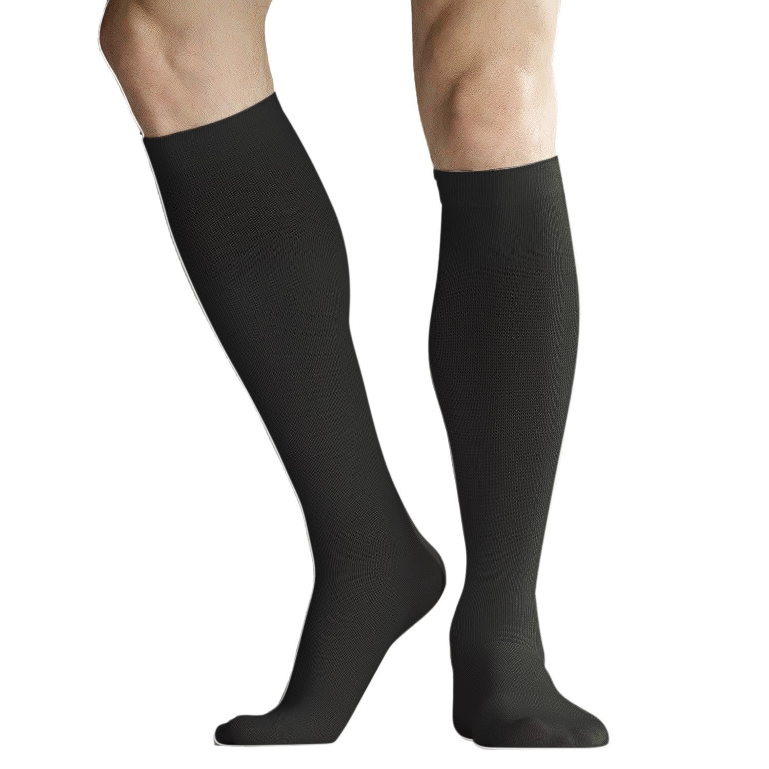 8-15mmHg Knee High Microfiber Compression Socks - Image 2