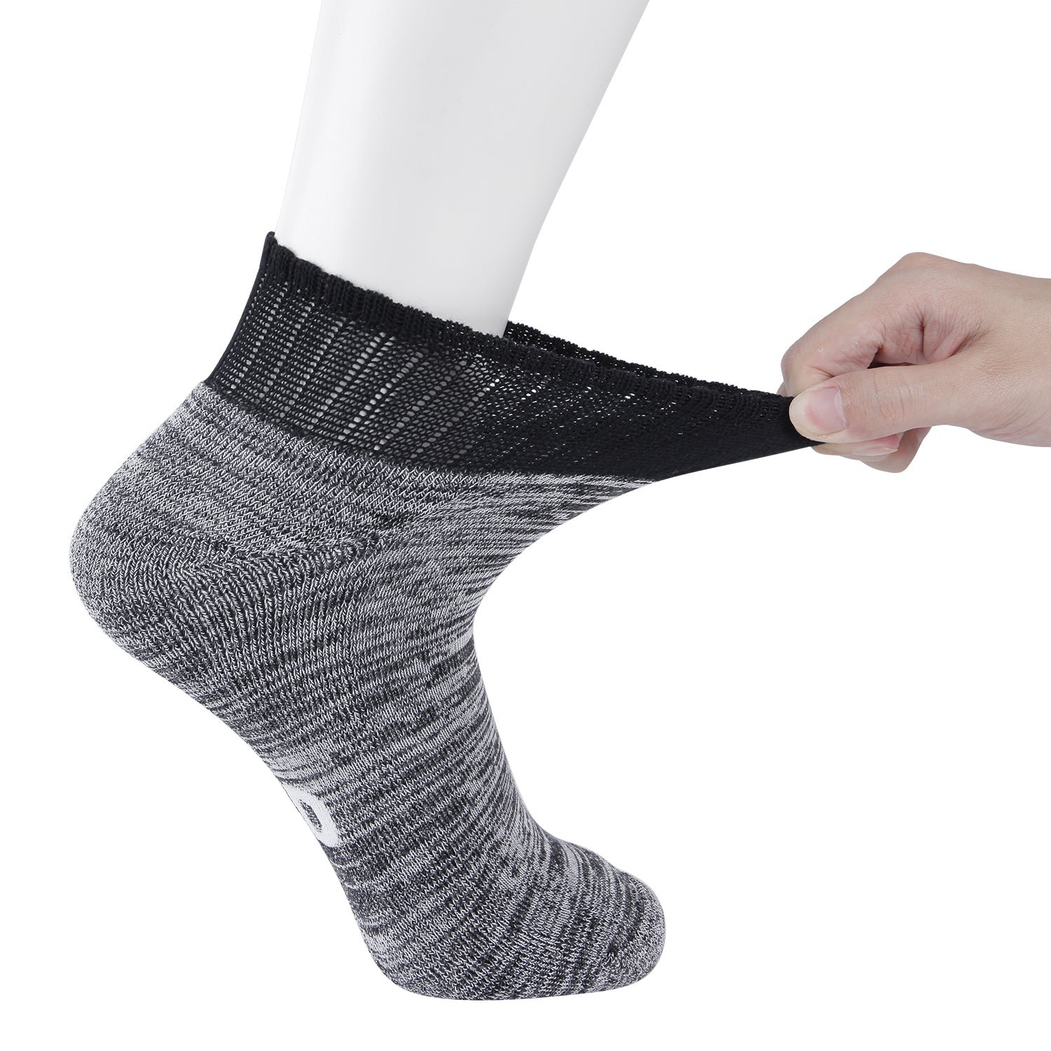 Non-Binding Bamboo Ankle Seamless Socks Cushioned Sole (2 Pairs) - Image 3