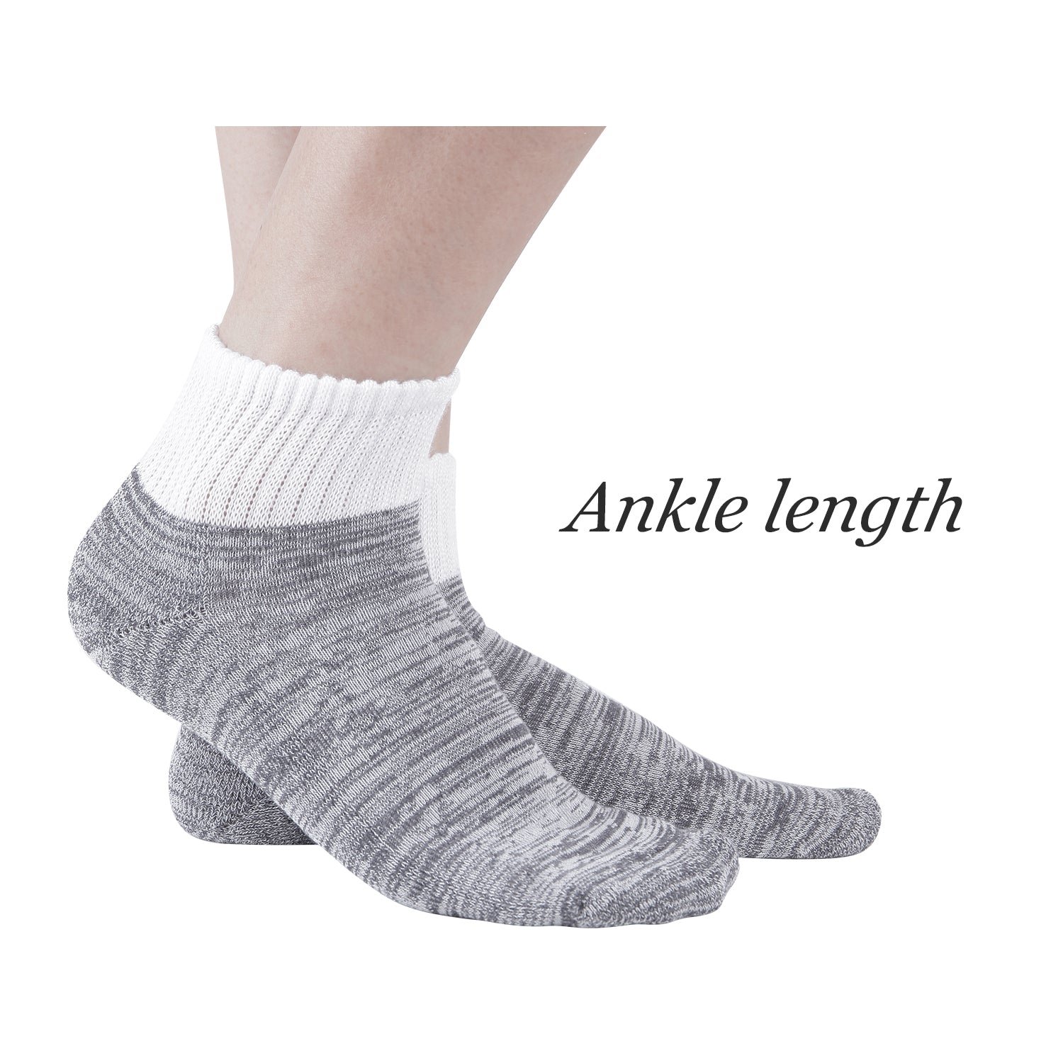 Non-Binding Bamboo Ankle Seamless Socks Cushioned Sole (2 Pairs) - Image 16