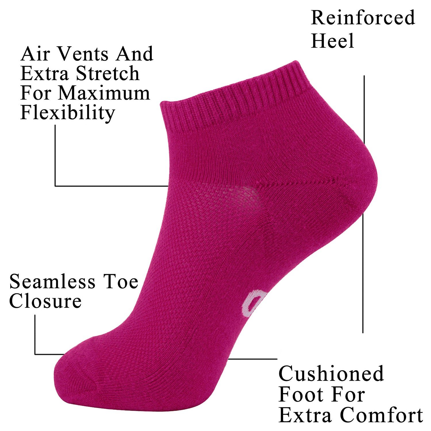 Bamboo Moisture Wicking Low-cut Socks Colorful - Image 7