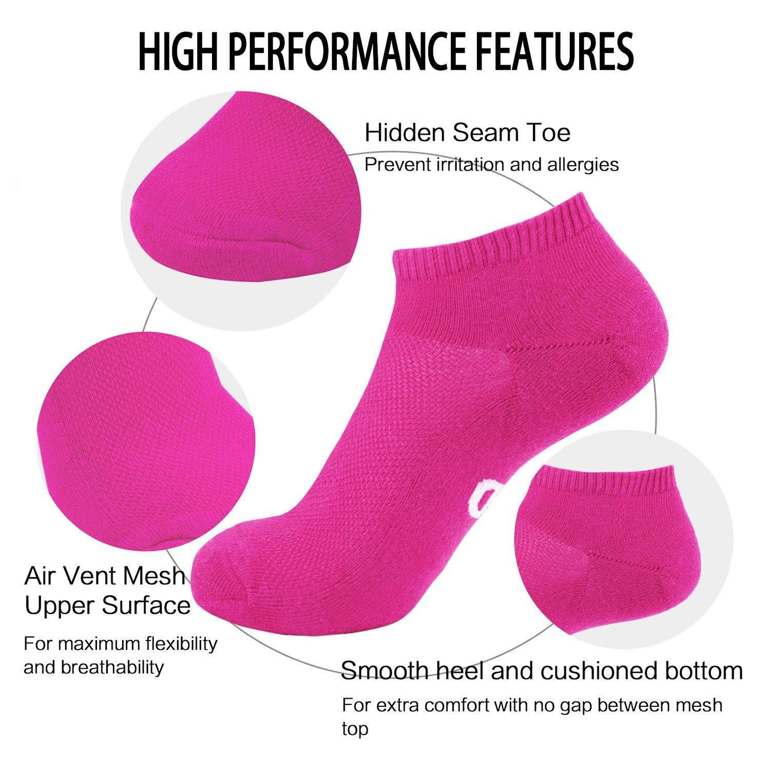 Bamboo Moisture Wicking Low-cut Socks Colorful - Image 9