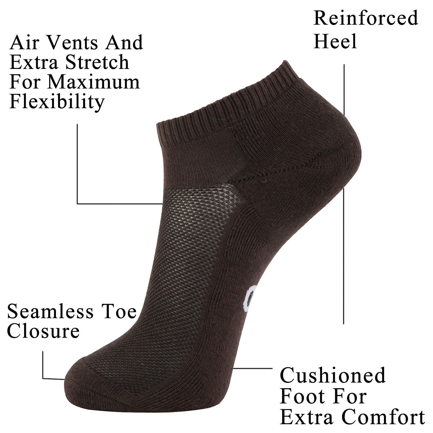 Bamboo Moisture Wicking Low-cut Socks Colorful - Image 22