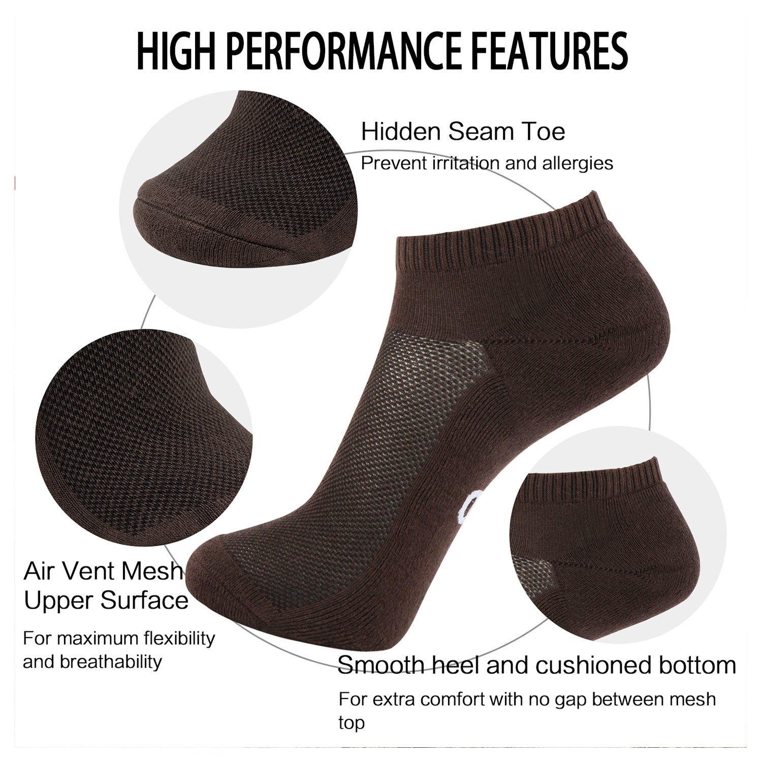 Bamboo Moisture Wicking Low-cut Socks Colorful - Image 23