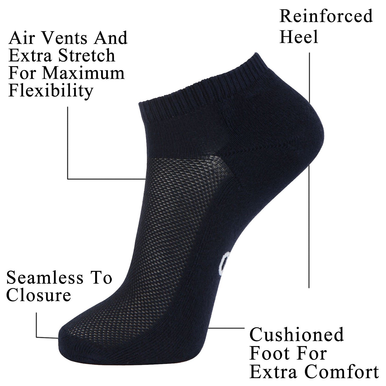 Bamboo Moisture Wicking Low-cut Socks Colorful - Image 28