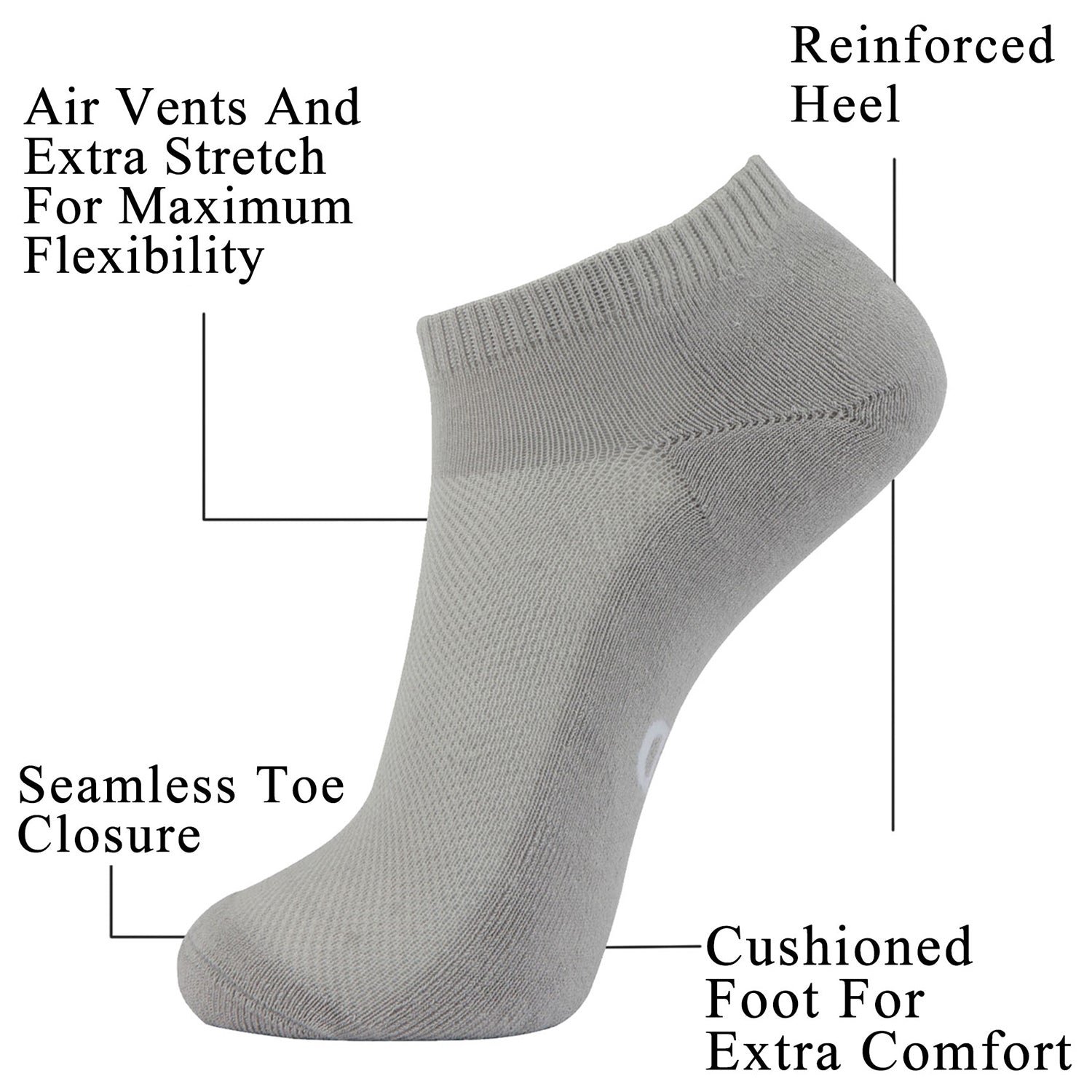 Bamboo Moisture Wicking Low-cut Socks Colorful - Image 36