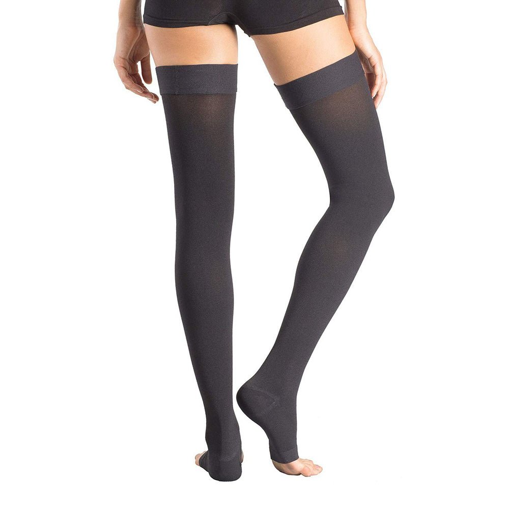 23-32mmHg Microfiber Compression Thigh High Stockings - Image 2