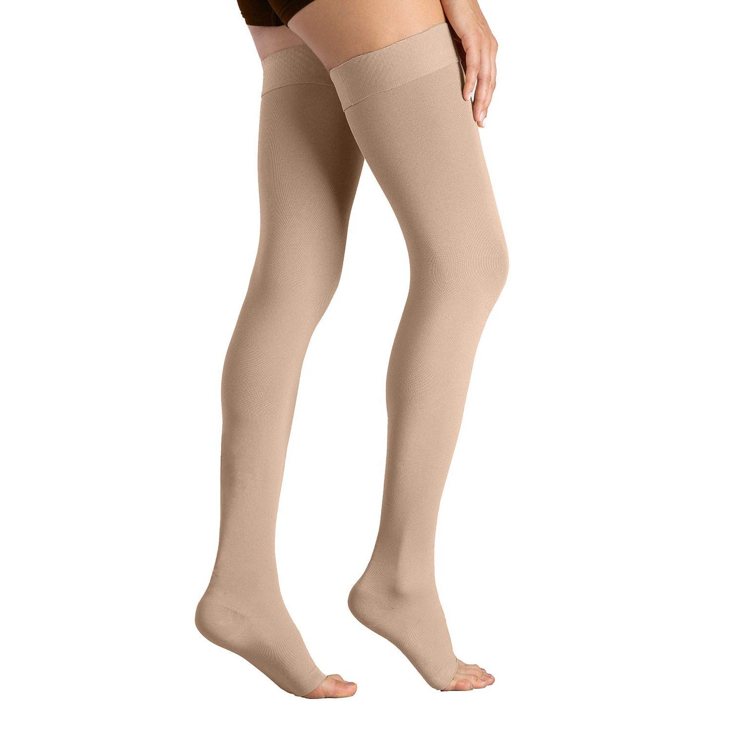 23-32mmHg Microfiber Compression Thigh High Stockings - Image 10