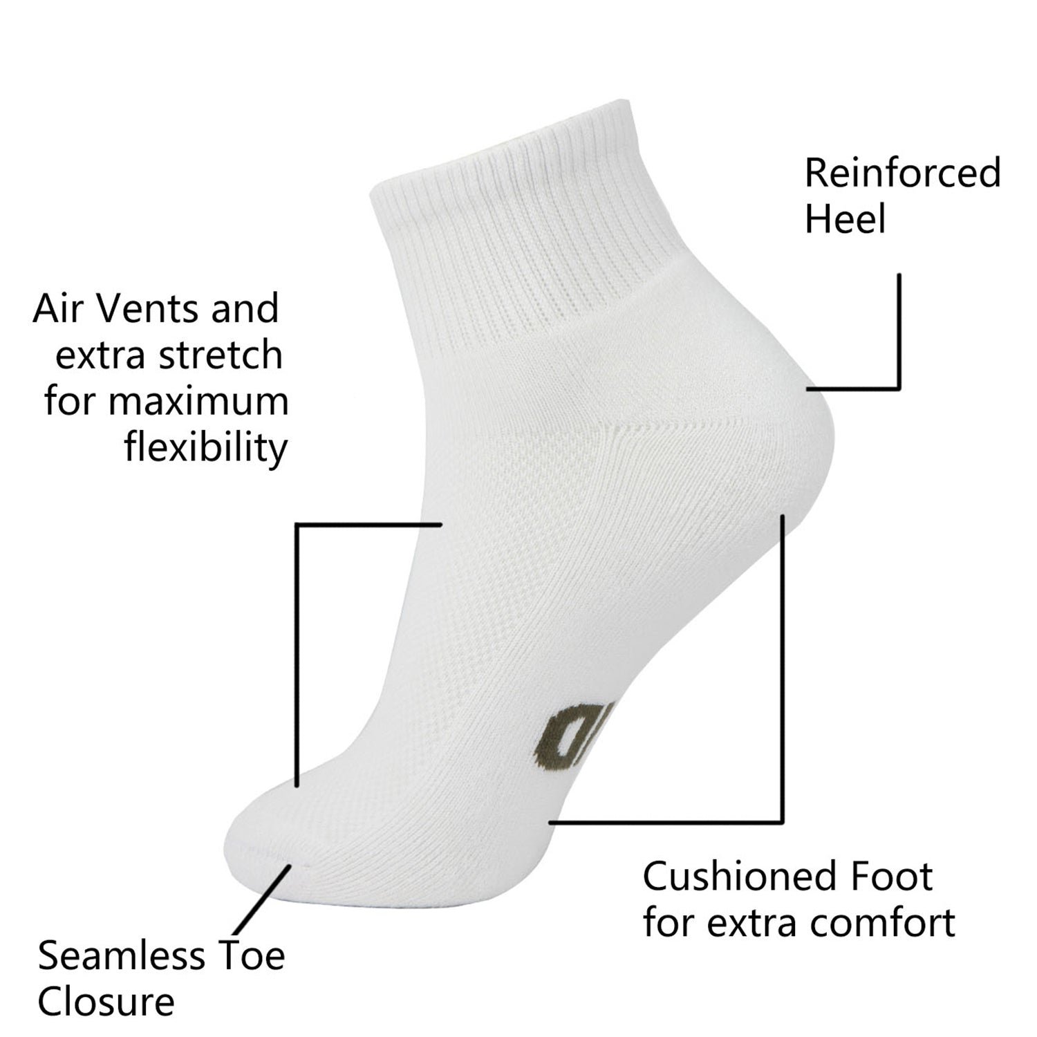 Antibacterial Bamboo Socks Ankle (2 Pairs) - Image 10