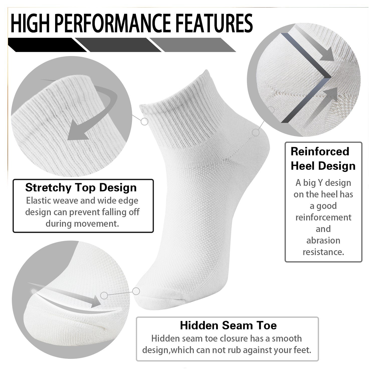 Antibacterial Bamboo Socks Ankle (2 Pairs) - Image 11