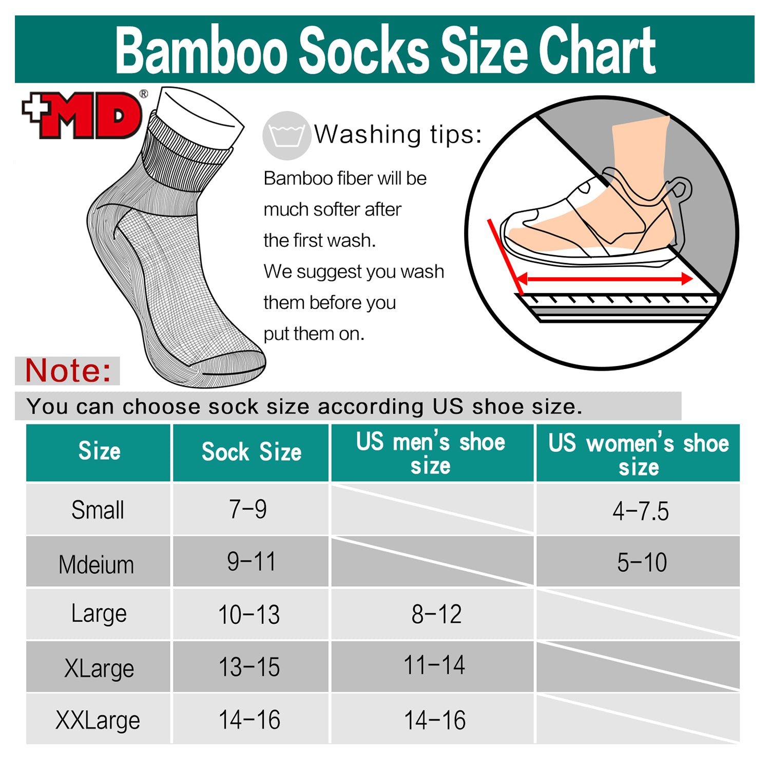 Antibacterial Bamboo Socks Ankle (2 Pairs) - Image 14