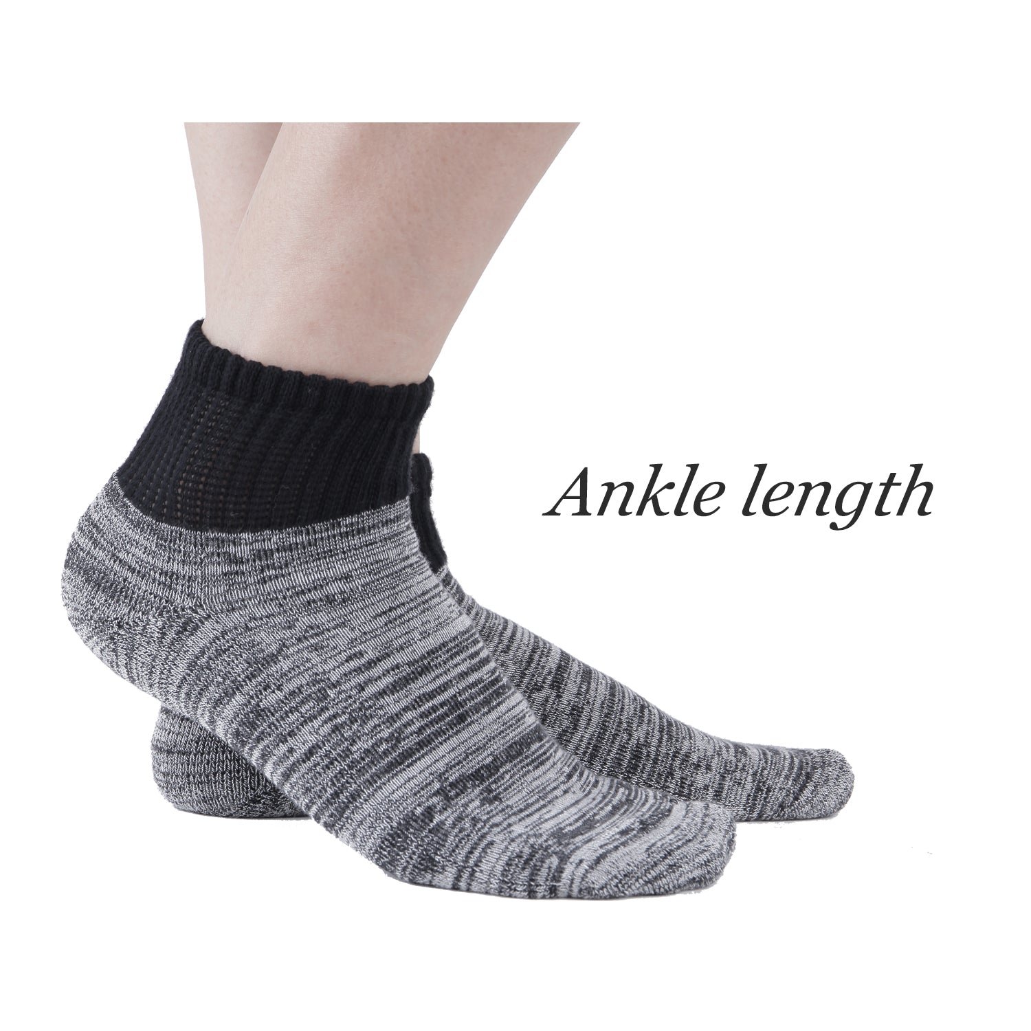 Non-Binding Bamboo Ankle Seamless Socks Cushioned Sole (2 Pairs) - Image 7