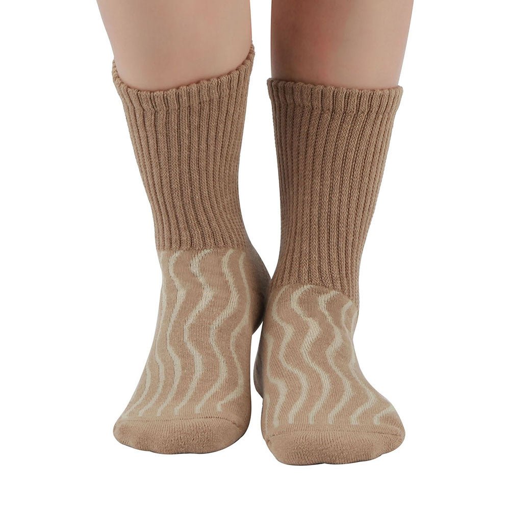Cotton Non-Binding Crew Dress Socks with Cushion Sole (2 Pairs) - Image 12