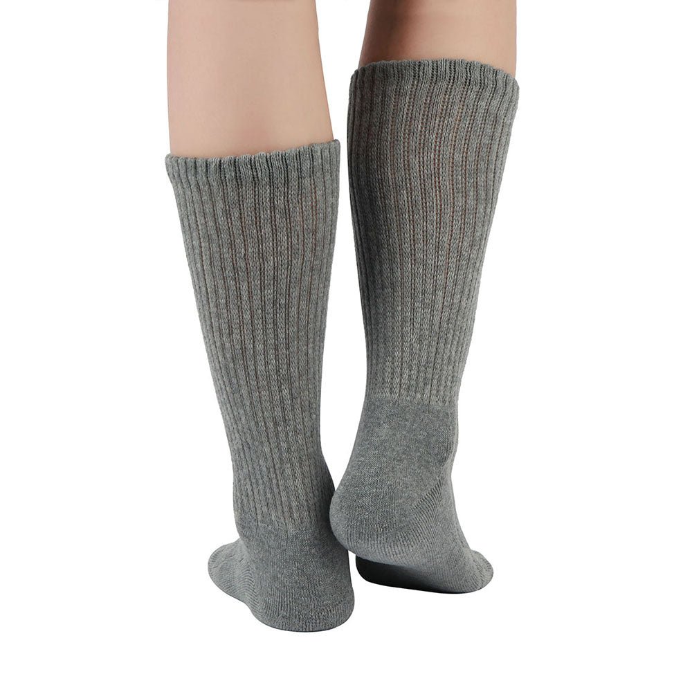 Cotton Non-Binding Crew Dress Socks with Cushion Sole (2 Pairs) - Image 27