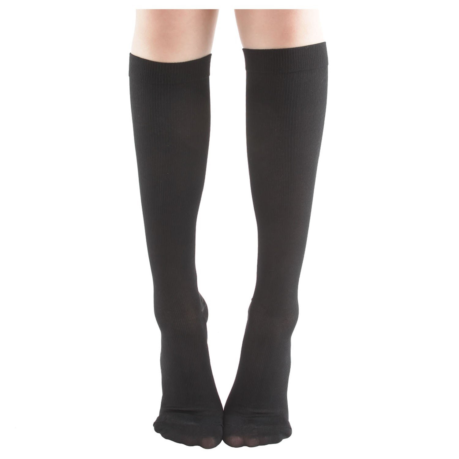 8-15mmHg Knee High Microfiber Compression Socks - Image 8