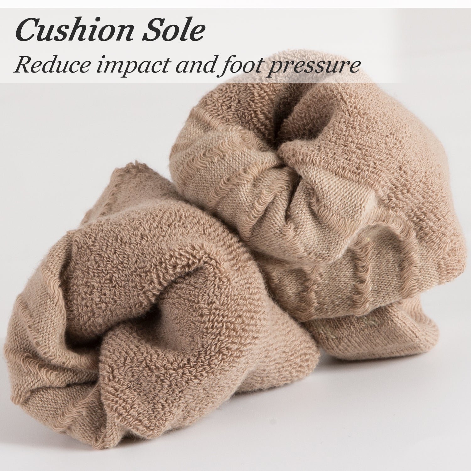 Cotton Non-Binding Crew Dress Socks with Cushion Sole (2 Pairs) - Image 17