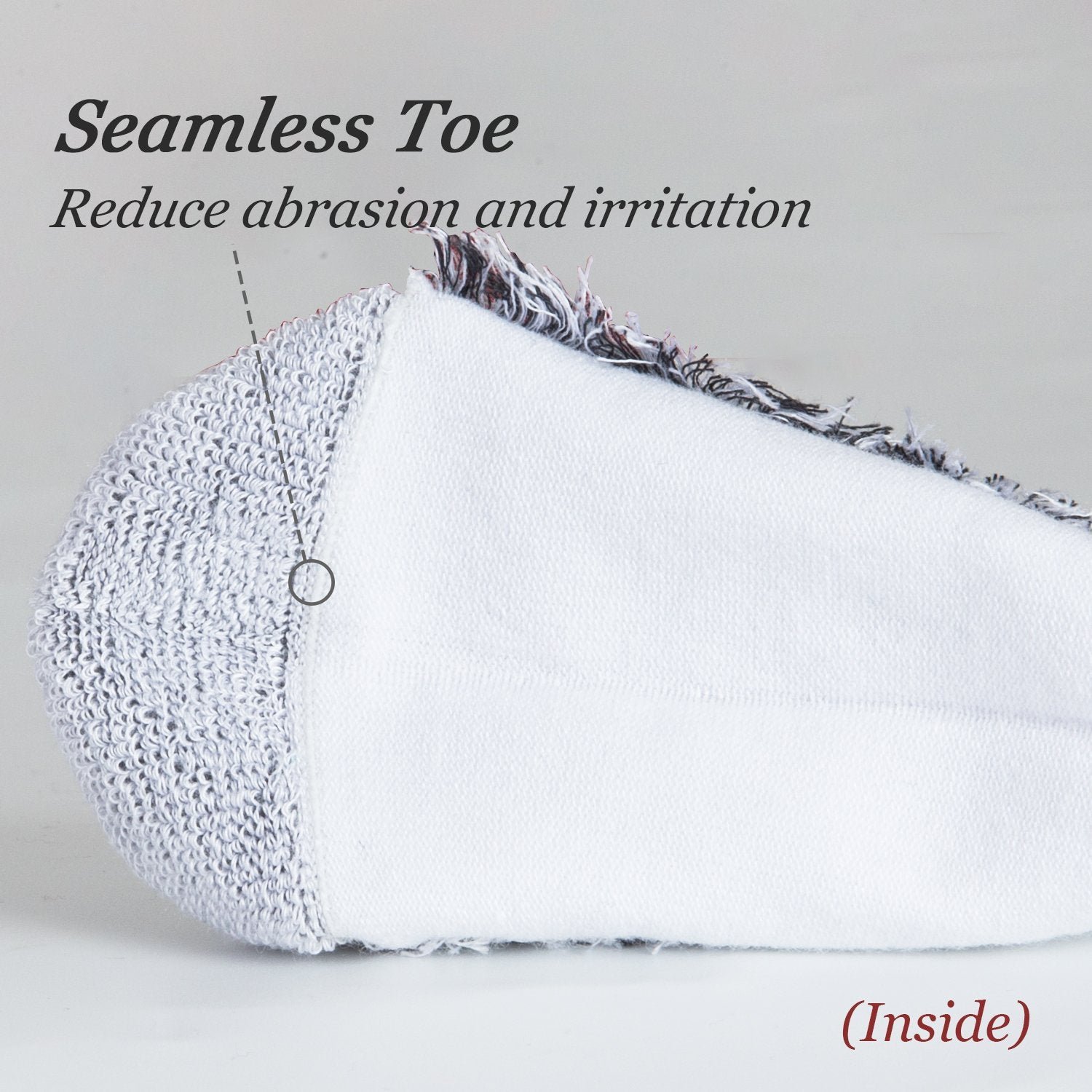 Non-Binding Bamboo Moisture Wicking Cushion Crew/Dress Socks Seamless Toe (2 Pairs) - Image 32